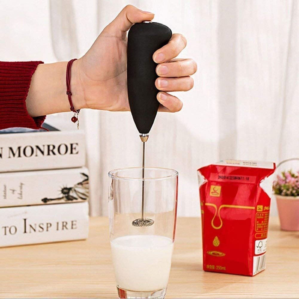 Electric Handheld Coffee Frother | Portable Milk Foamer & Egg Beater | Battery Operated