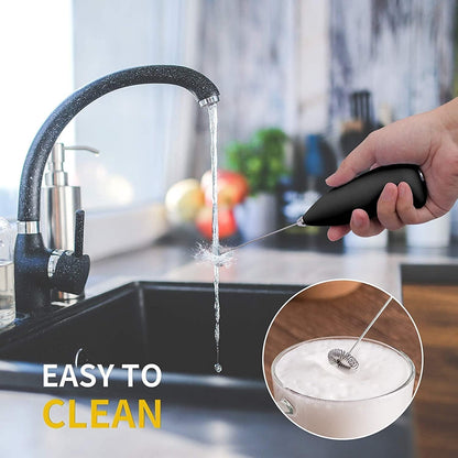 Electric Handheld Coffee Frother | Portable Milk Foamer & Egg Beater | Battery Operated